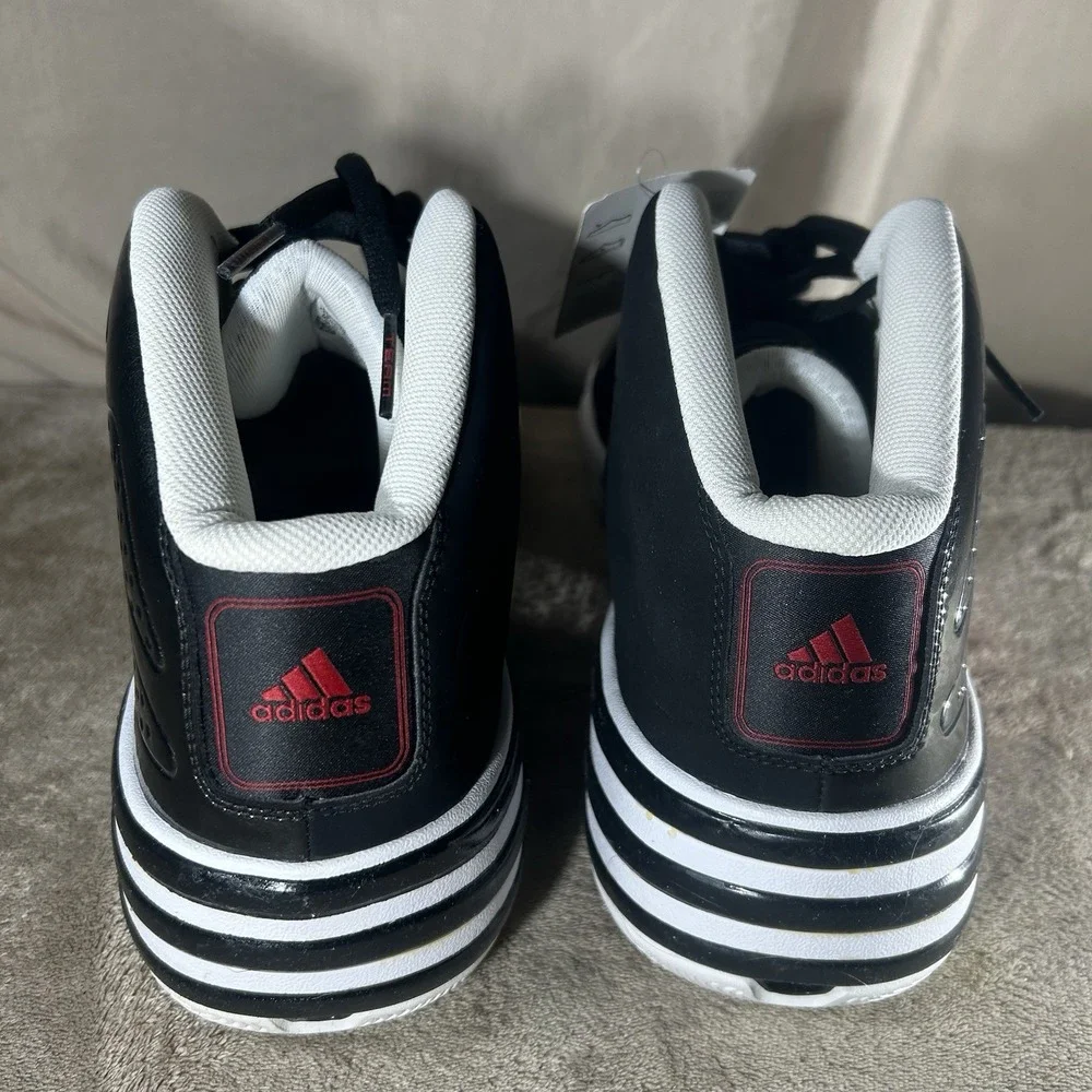 NWT Adidas Mad Clima Mens Size 18 Black Red Basketball Shoes Read Defect